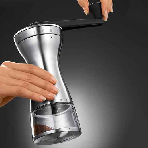 18-Stufen-Hand-Kaffeemühle Genau der richtige Mahlgrad für French Press, Espressokocher, Filtermaschine, türkischen Mokka, ...