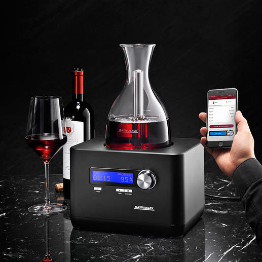 HomeSommelier Geniale Erfindung belüftet Ihren Wein mit hochkonzentriertem Sauerstoff.
In wenigen Minuten (!).