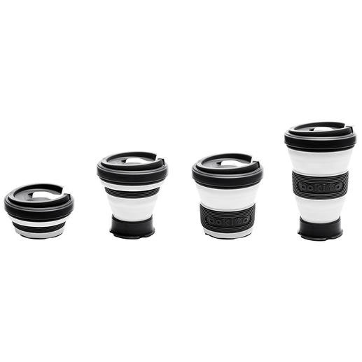 3-Stufen-Faltmechanismus für 230, 350 oder 475 ml Inhalt. 3-Stufen-Faltmechanismus für 230, 350 oder 475 ml Inhalt.