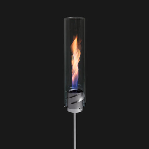 Mit dem separat erhältlichen Erdspieß wird aus dem Tischfeuer eine stylishe Gartenfackel. Mit dem separat erhältlichen Erdspieß wird aus dem Tischfeuer eine stylishe Gartenfackel.