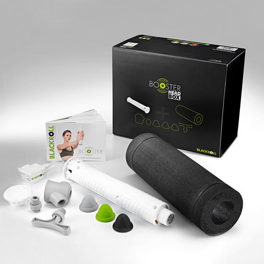 Das 7-teilige Set besteht aus Faszienrolle, Vibrationskern, Massagekopf, Gewinde-Adapter, Haken-Aufsatz und Druckpunkt-Aufsätzen in 3 Härtegraden. Das 7-teilige Set besteht aus Faszienrolle, Vibrationskern, Massagekopf, Gewinde-Adapter, Haken-Aufsatz und Druckpunkt-Aufsätzen in 3 Härtegraden.