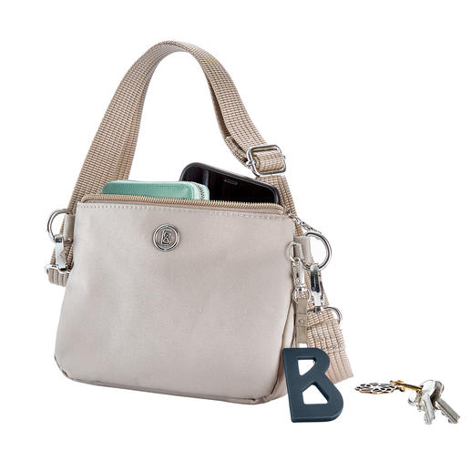 Bogner 4-in-1 Tasche Die 4-in-1 Bogner Tasche. Kombiniert Schultertasche, Crossbag, Gürtel- und Kosmetiktasche.