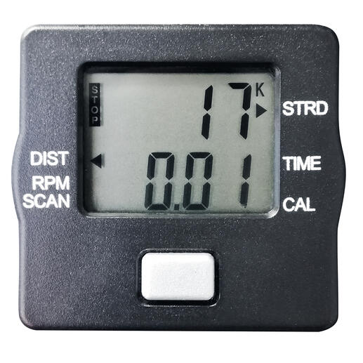 Energieverbrauch, Zeit, Distanz, Schrittzahl und Umdrehungen – leicht ablesbar auf dem LCD-Display. Energieverbrauch, Zeit, Distanz, Schrittzahl und Umdrehungen – leicht ablesbar auf dem LCD-Display.