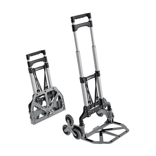 Das smarte Dreiradsystem ist die ideale Unterstützung zum mühelosen Rauf- und Runterfahren von Treppen.