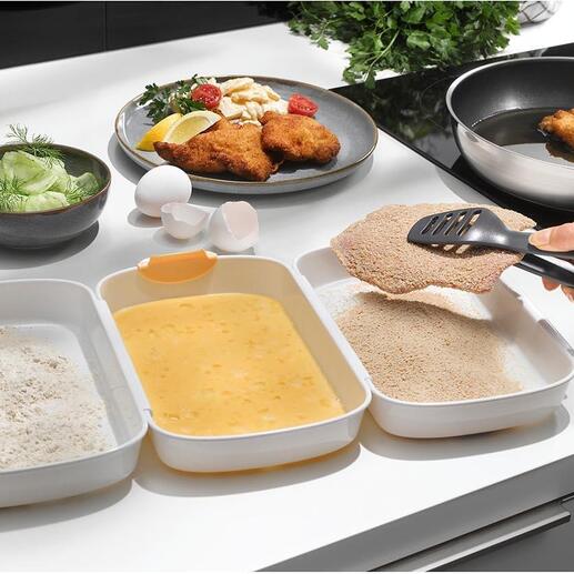 Panier-Set bestehend aus vier Teilen auf einer Arbeitsfläche in der Küche.