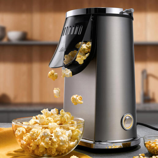 Solis Popcorn-Maker mit frischem Popcorn in einer Schüssel