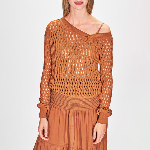 Pinko Lochstrick-Pullover oder Maxi-Rockkleid Pinko Lochstrick-Pullover oder Maxi-Rockkleid