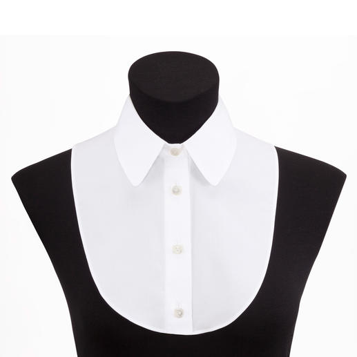 Das „Betrügerle“ von van Laack - perfekt unter schmalen Pullovern. Elegante Blusen-Optik. Aber nichts staucht oder trägt auf.