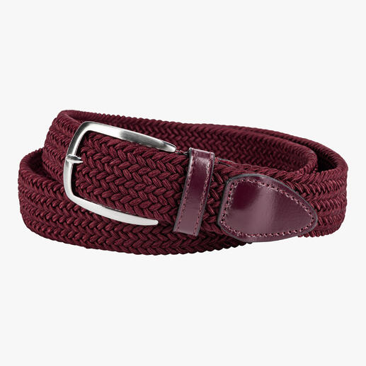 Der elastische Gürtel von Belts: genial bequem, stufenlos verstellbar. Und elastisch. Vergessen Sie Gürtellängen und -größen - dieser Gürtel passt immer. Drückt nie, auch nicht beim Sitzen.