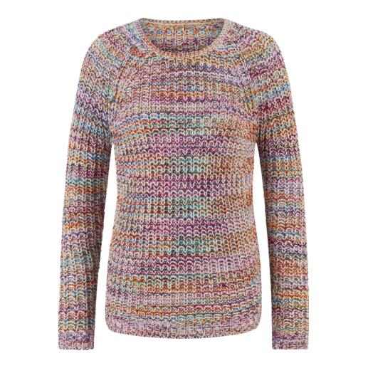 Der 15-Farben-Pullover aus handgefärbter Baumwolle. Jeder Pullover ein Unikat.