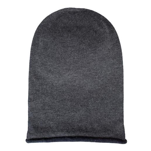 Die Wendemütze aus Merino- und Baumwolle. Made in Germany von Seldom.