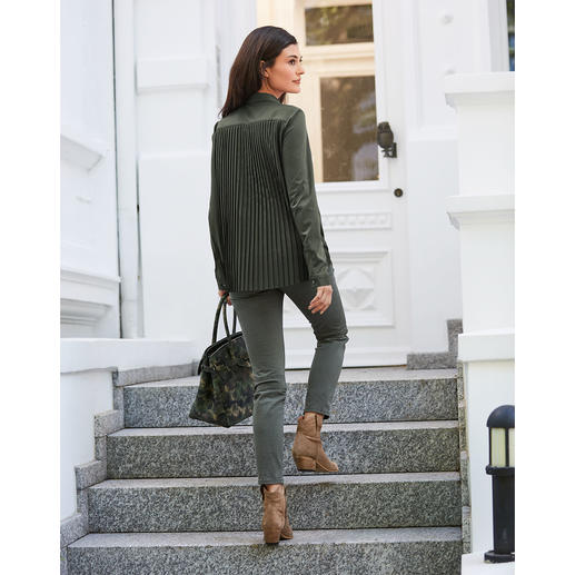 van Laack Plissee-Jerseybluse van Laack Plissee-Jerseybluse