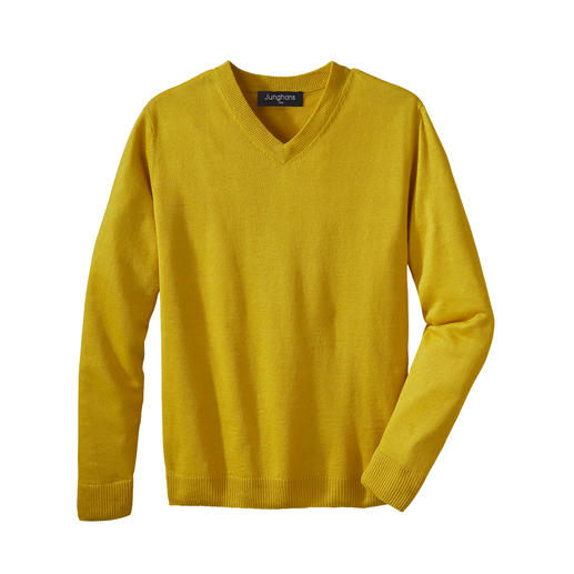 Der sommerleichte Basic-Pullover – eine Rarität aus reinem Leinen. Made in Ireland. Von Junghans 1954.