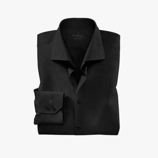 Schwarzes van Laack Premium-Hemd, gefaltet mit Sportmanschette