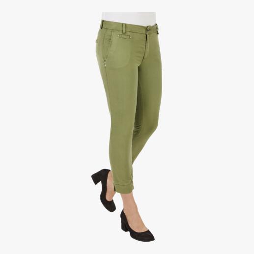 Khaki Jersey-Chino von Masonʼs in Größe 34, schlanke Passform.