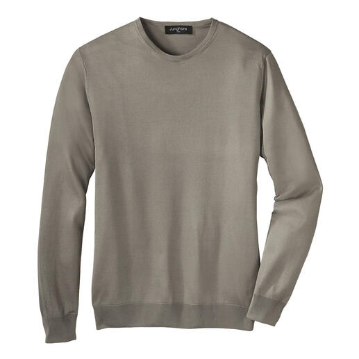 Ihr edler Feinstrick-Pullover für die warme Jahreszeit. Von Junghans 1954. Reine Seide. Made in Italy. Und doch erfreulich erschwinglich.