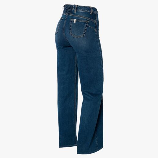 Hinteransicht von einer Jeans mit weitem Bein
