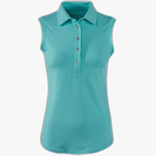 Aquafarbener Stoff des CARUBINA Allround-Duo Poloshirts