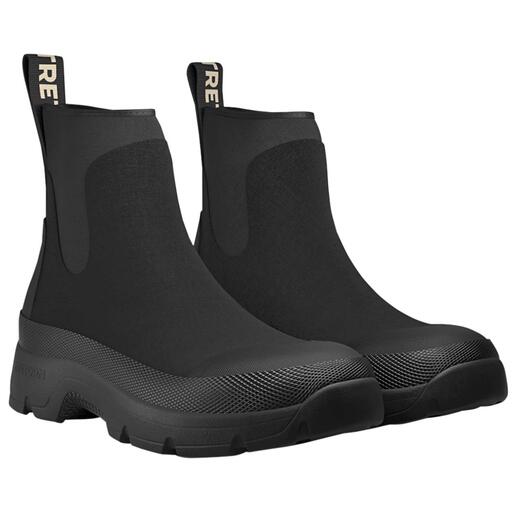 Schwarze Tretorn Neopren-Chelsea-Stiefel mit elastischem Einsatz.