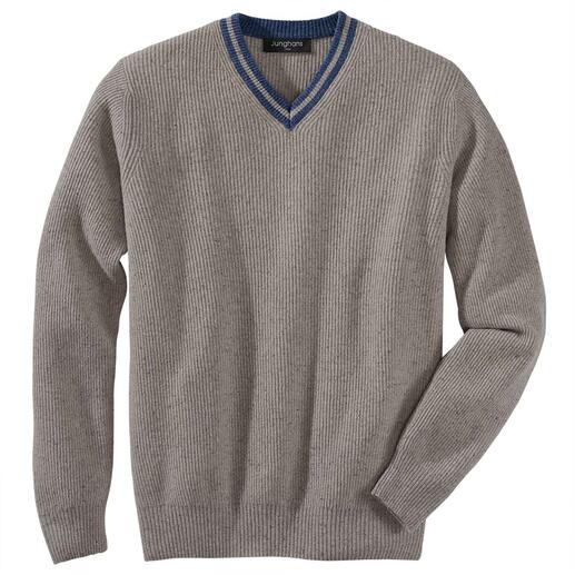 Der seidig weiche Edel-Tweed-Pullover made in Italy - rustikaler Chic in zeitgemäßer Optik. Perfekte Passform. Charmanter Preis. Von Junghans 1954.