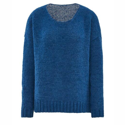 Der Wohlfühl-Pulli aus wärmendem Alpaka und seidiger Pima-Cotton. Made in Peru von Alpaka-Spezialist Clark Ross. Exklusiv bei Fashion Classics.
