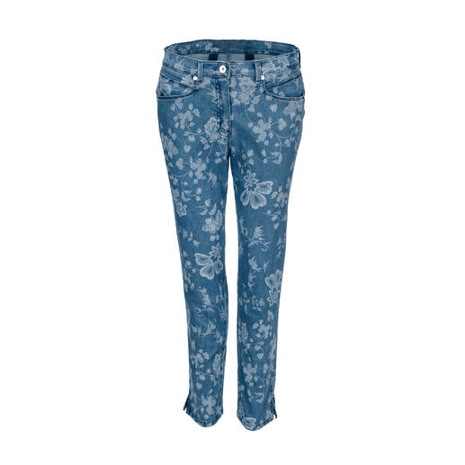 Vorderansicht der RAPHAELA BY BRAX Zauber-Jeans Flowers.