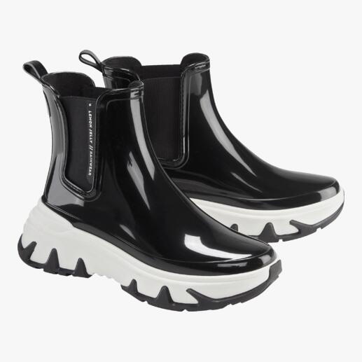 Die modische und wetterfeste Version des klassischen Chelsea-Boots. Trockene Füße auf besonders stylishe und nachhaltige Art. Von Lemon Jelly – mit dem typischen Zitronenduft. 