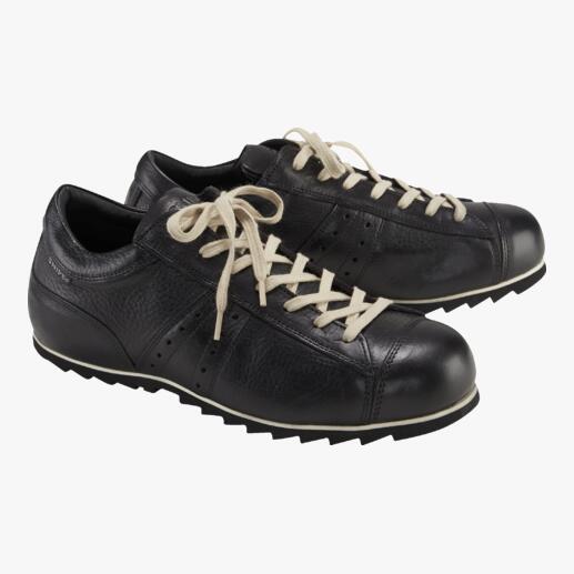 Vorderansicht von Snipe® Ripple-Ledersneakers in schwarz