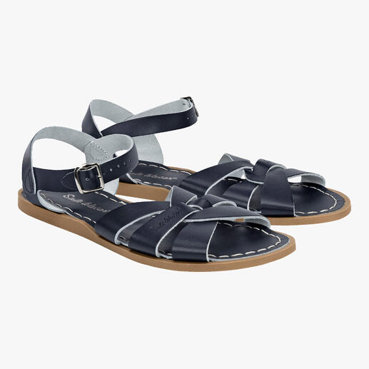 Salt-Water Ledersandalen in Größe 36 und Navy.
