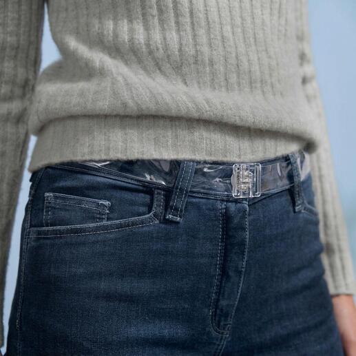 Unsichtbarer Gürtel isABelt® getragen mit Jeans