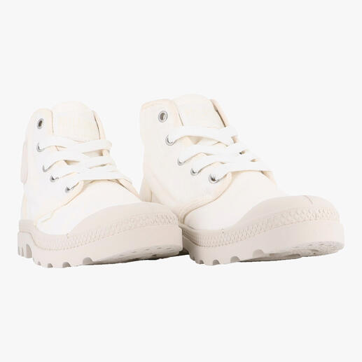 Palladium Canvas-Boots in Offwhite, Größe 36, von vorne