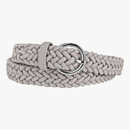 Der genial bequeme Ledergürtel: stufenlos verstellbar und sogar elastisch. Perfekt für Freizeit- und Business-Outfits. Handgeflochten in Spanien. Von Possum®.