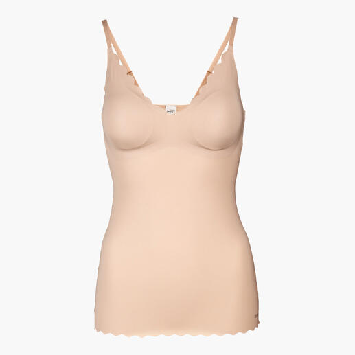 Beiger Skiny BH-Top ohne Ärmel
