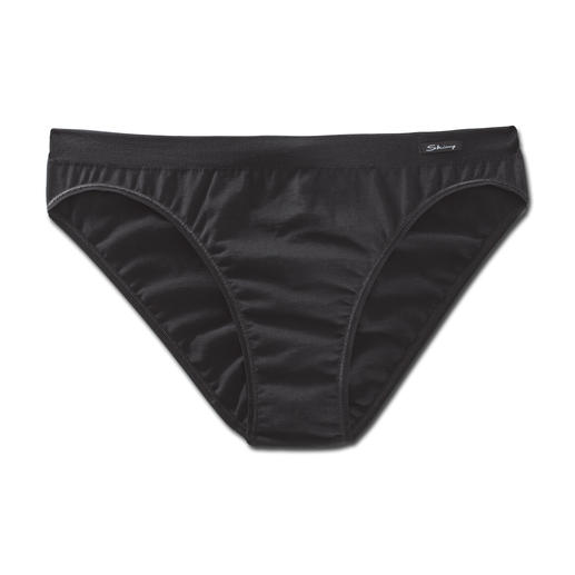 Schwarzer Damen-Slip aus weicher Baumwolle, 10er-Pack, Größe 36.