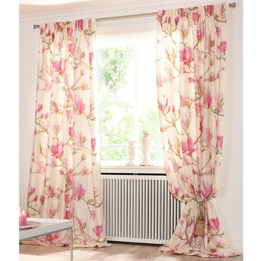 Vorhang „magnolia“ creme/rosa, 1 vorhang online kaufen