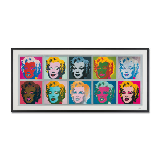 Andy Warhol – Marilyn Monroe Tableau (1967) Andy Warhol „Marilyn Monroe Tableau“ (1967) als High-End Prints™.
Endlich eine Qualität, die dem großen Meisterwerk tatsächlich gerecht wird. Maße: gerahmt 153 x 73 cm