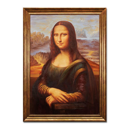 Hui Liu malt Leonardo da Vinci – Mona Lisa Die perfekte Kunstkopie – 100 % von Hand in Öl gemalt. Maße: gerahmt 65 x 89 cm
