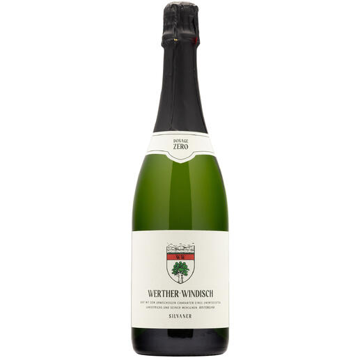Flasche Silvaner Sekt brut nature mit klassischem Etikett
