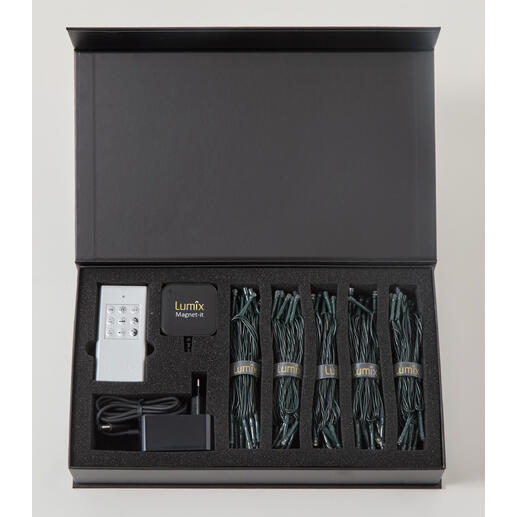 Verpackung des Basis-Sets für die magnetische Lichterkette.
