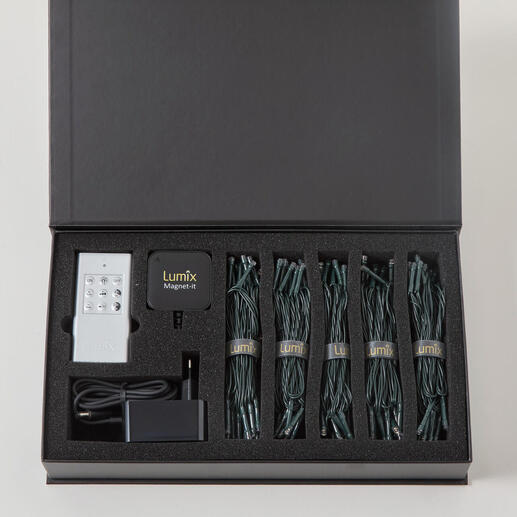 Verpackung des Basis-Sets für die magnetische Lichterkette.