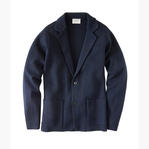 Carl Gross Milano-Knit-Sakko in Navy, klassisch und bequem.
