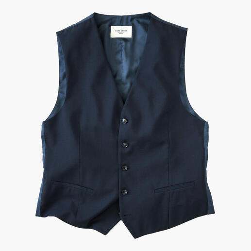 Carl Gross Weste in Navy mit Knöpfen