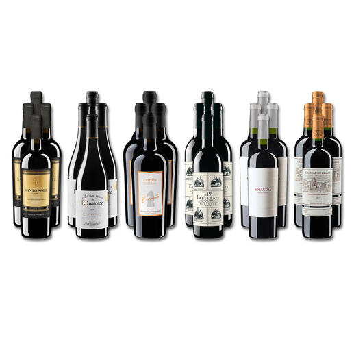 Weinsammlung - Die kleine Rotwein-Sammlung Frühjahr 2022, 24 Flaschen Wenn Sie einen kleinen, gut gewählten Weinvorrat anlegen möchten, ist dies jetzt besonders leicht.