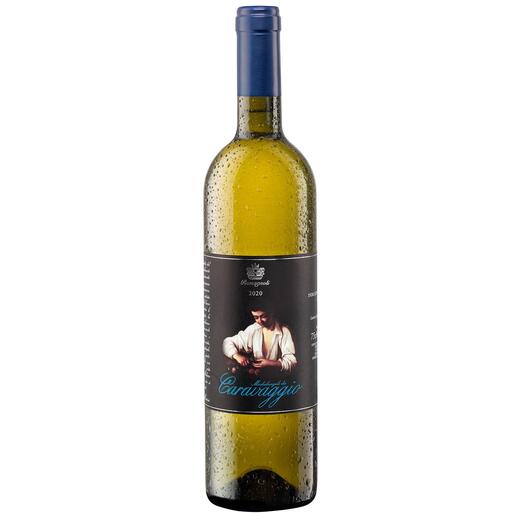 Caravaggio Bianco 2020, Cantine Romagnoli, Emilia IGT, Italien Fünfmal in Folge 99 (!) Punkte von Luca Maroni. Ein aromatischer Weißwein wie aus dem Bilderbuch: (lucamaroni.com)