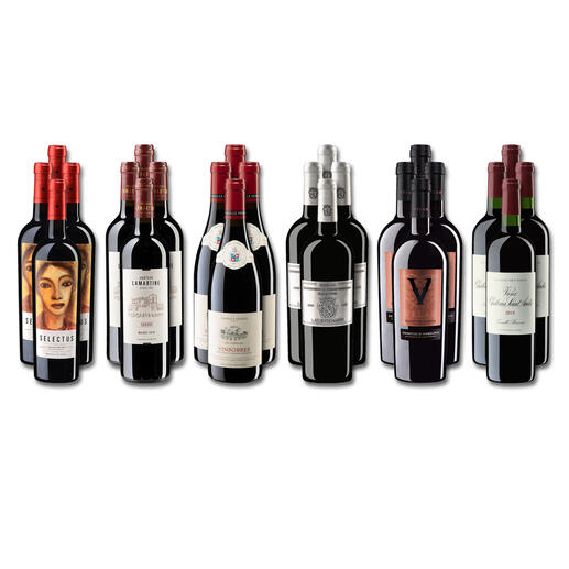 Weinsammlung - Die kleine Rotwein-Sammlung für anspruchsvolle Genießer Winter 2022, 24 Flaschen Wenn Sie einen kleinen, gut gewählten Weinvorrat anlegen möchten, ist dies jetzt besonders leicht.