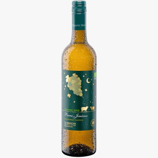 Parra Jiménez Chardonnay Barrica 2020, Parra Jiménez, La Mancha DO, Spanien 
            Bio-Testsieger: der „beste spanische Weißwein“. Unter 32 Konkurrenten.*
            *meininger.de/mundus-vini-biofach-2022
        