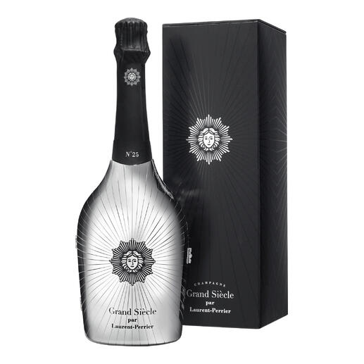 Flasche Grand Siècle No. 25 Robe Lumière mit schimmernder Verpackung