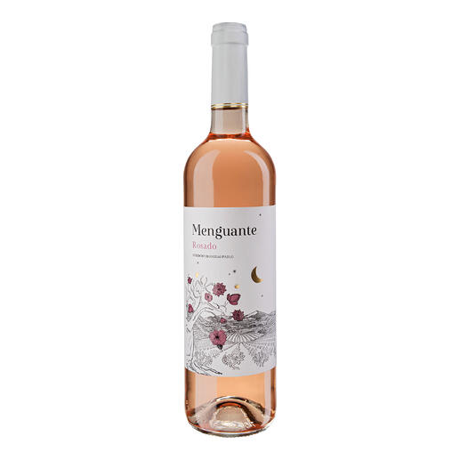 Flasche Menguante Rosado 2023 mit elegantem Etikett.