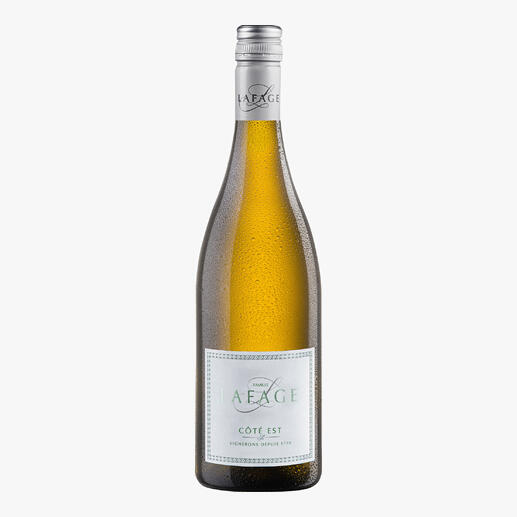 Blanc Côté Est 2023, Domaine Lafage, Roussillon, Frankreich 
            „Den sollte man kistenweise kaufen.“ (Robert Parker über den Jahrgang 2015)*
            *Robert Parker, Wine Advocate 224, 04/2016 über den Jahrgang 2015
        