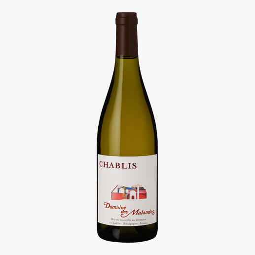 Chablis, Domaine des Malandes, Burgund, Frankreich Mineralisch und delikat. Die pure Eleganz des Chablis.